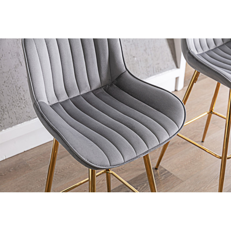 Ensemble de 2 tabourets de bar, Gris, Tabouret de bar (siège d’une hauteur de 30 po)