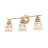 Emmayn 3-Light Dimmable Gold Bathroom Vanity Light