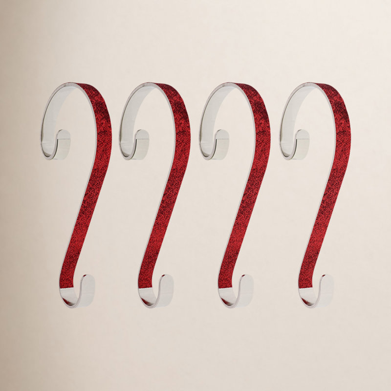 Stocking Holder, Red Glitter