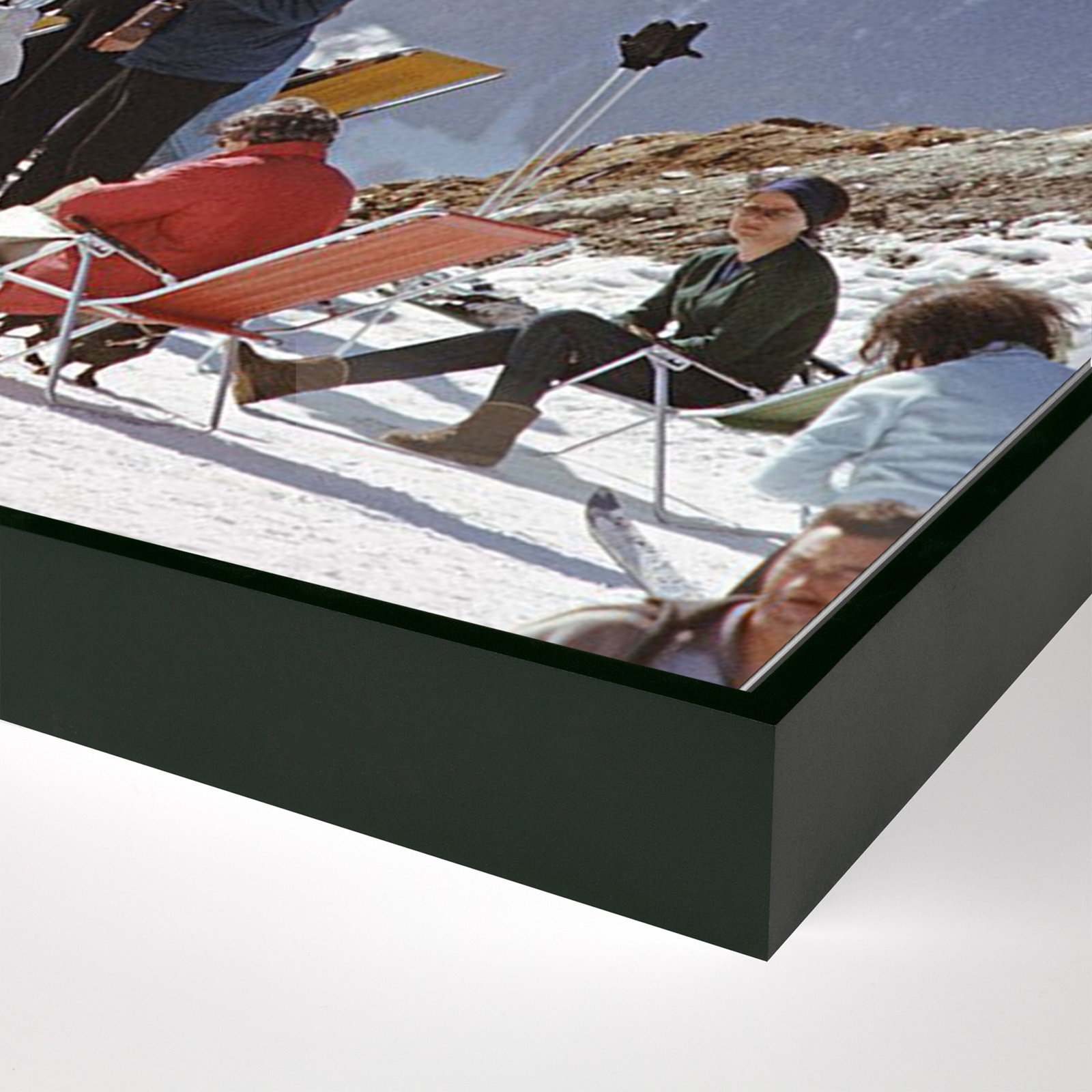 Lounging In Verbier by Getty Gallery, 24" H x 36" W x 2" D, Black
