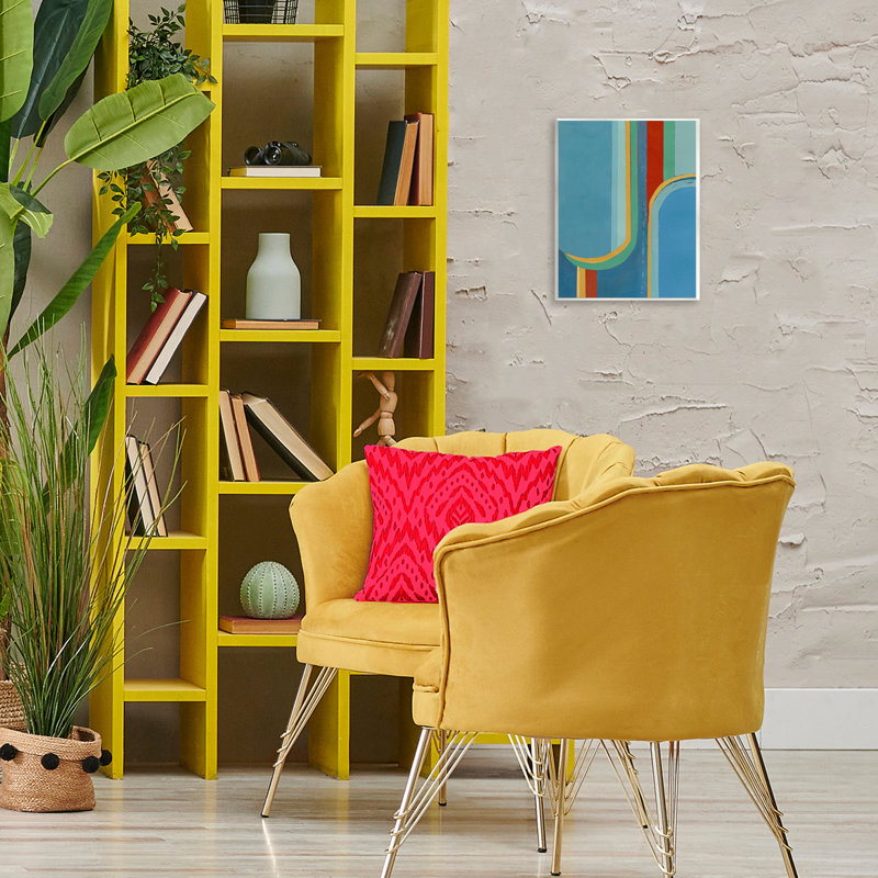 Art mural bleu et rouge par Pippin Schupbach