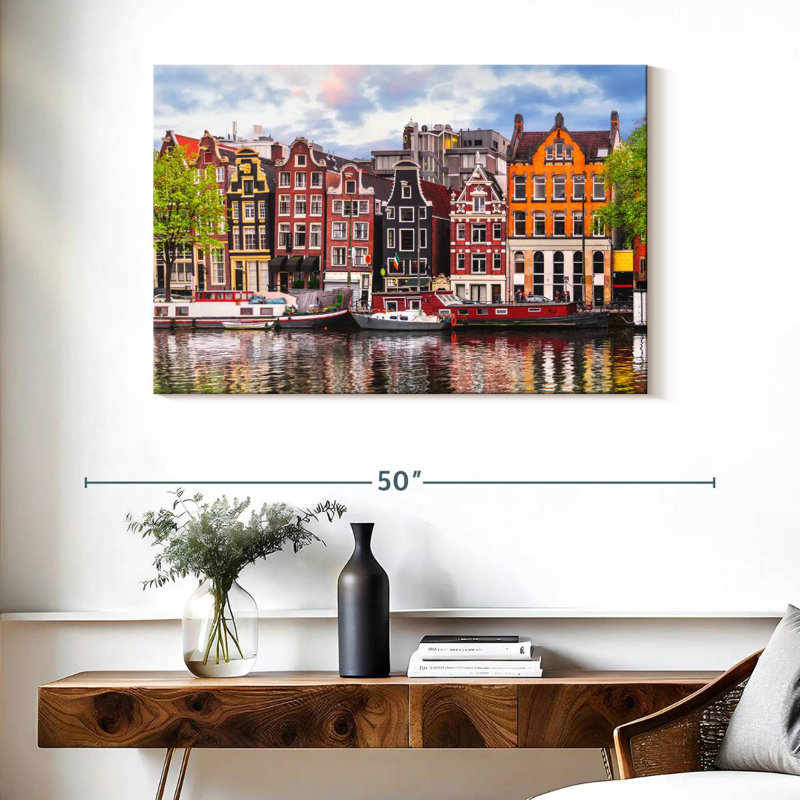 Maisons de canal Nicci Amsterdam, H 26 po x l 39 po