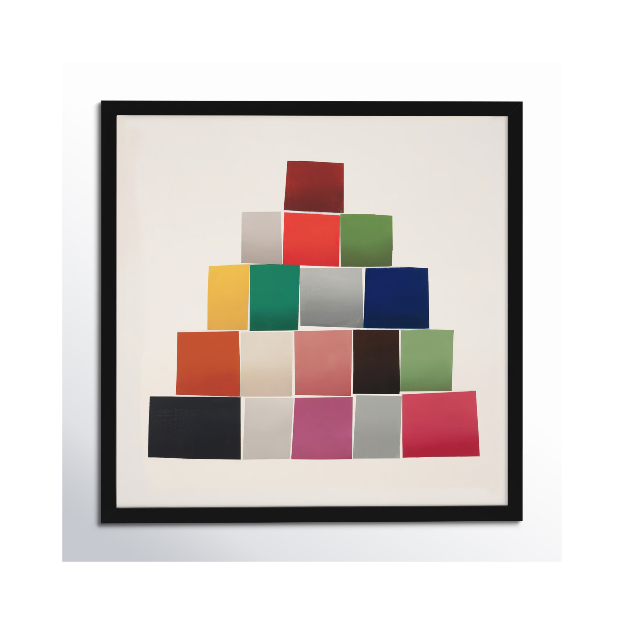 Jewels 2 by Lee Lessem, 16" W x 16" H, Black Framed