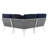 Modway Stance Outdoor Patio Woven Rope Aluminum Small Sectional Sofa-1699754698