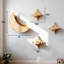 Ensemble de 4 tablettes murales pour chats et lune