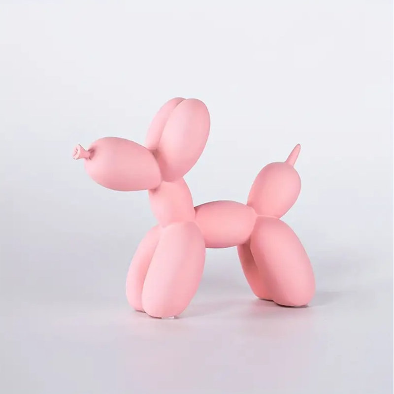 Personnage de bureau ballon simple, moderne et créatif, rose