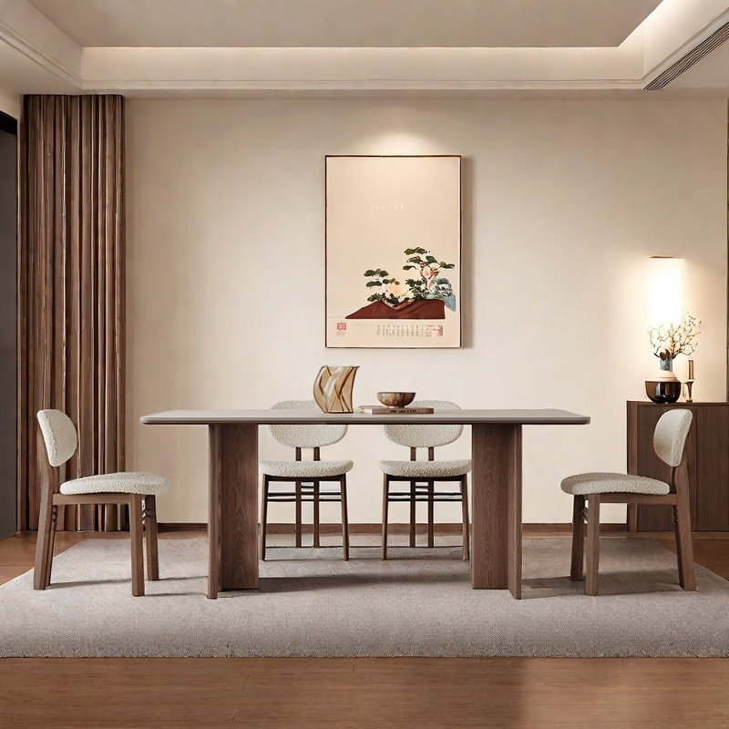 Ensemble de table de salle à manger blanc, H 29,52 po x L 62,99 po x l 31,49 po