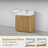 Autry 30" Single Sink Bath Vanity in Fir Wood Brown with White Grain Composite Stone Top-1359488799