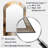 Gold and Silver Chromatic Essence II - Abstract Asymmetrical Large Mirror, Modern Arch Decorative Wall Mirror, Printed Metal Art-593581799
