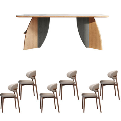 Ensemble de table de salle à manger en frêne