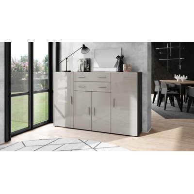Mccammon 166 Cm Wide 2 Drawer Highboard