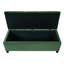 Banc rembourré avec rangement, repose-pieds, banc d'entrée, repose-pieds pour la chambre à coucher, vert rétro, 300 lb