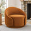 Fauteuil demi-tonneau pivotant de 35,04 po Aunna Nenuphar-1497142508