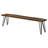Emory Sheesham Grey And Gunmetal Live Edge Dining Bench