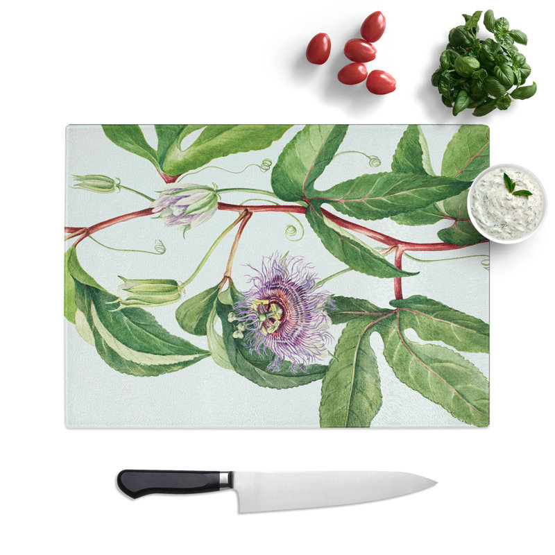 Maypop by Mary Vaux Walcott Chopping Board, 0.4cm H x 20cm W x 28.5cm L