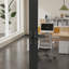 Portes intérieures doubles vitrées Full-Lite de 56 po × 80 po, portes françaises en aluminium noir mat pour le salon et la salle à manger-136026394