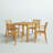 Quadis 4 - Person Patio Dining Set with Square Table-1606078128
