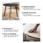 Table de salle à manger moderne 36 po avec pieds robustes en métal pour petite cuisine-1120681239