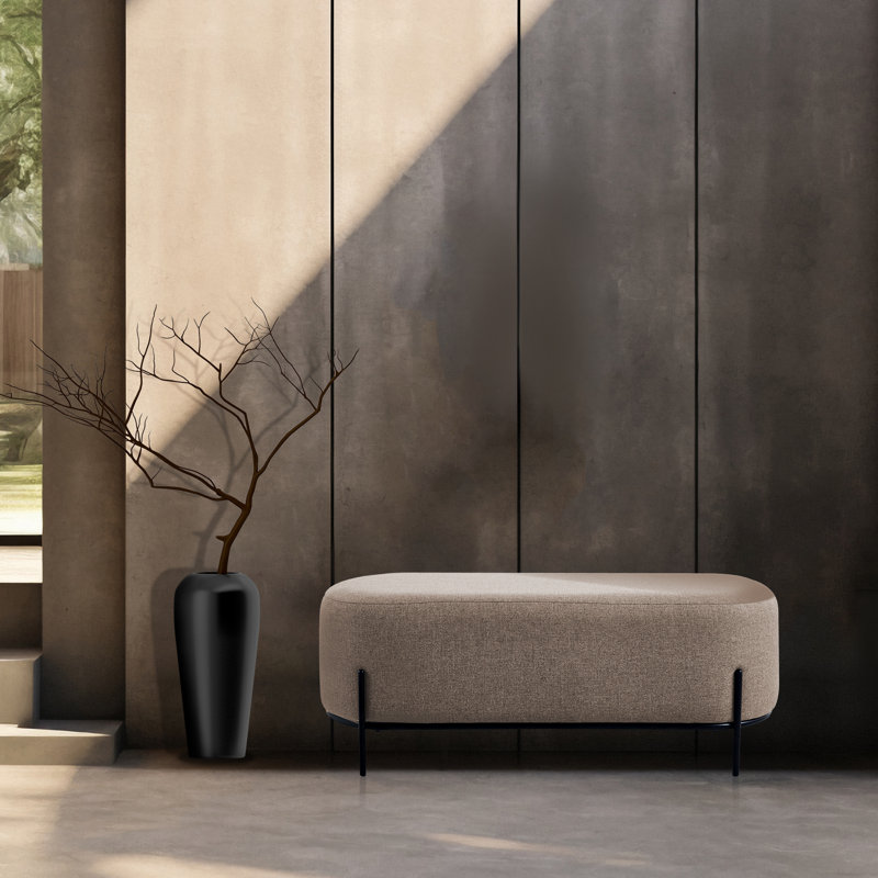 Banc Belbin, 16.73" H x 44.88" W x 14.96" D, Brun