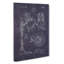Reading Lamp Patent Dark - Wrapped Canvas-61882992