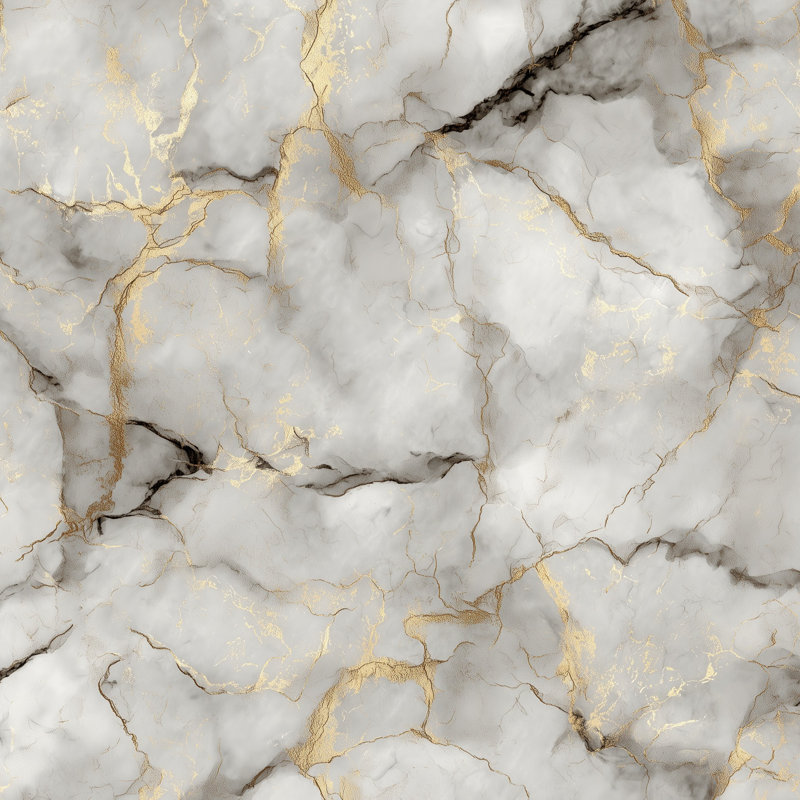 Papier peint marbre or gris