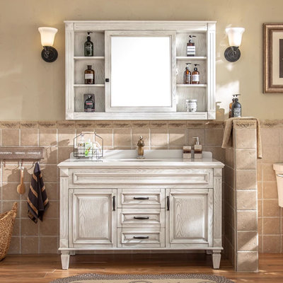 Meuble-lavabo sur pied American Retro