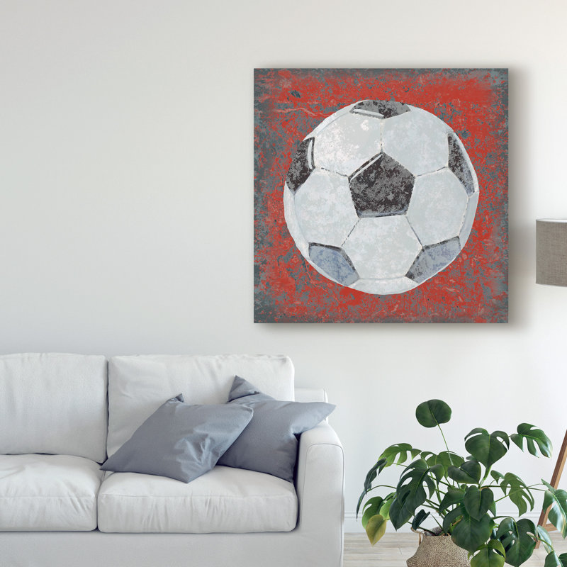« grunge sport iv », reproduction d’impression sur toile tendue, H 24 po x l 24 po x P 2 po