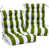 Grass Green/White Striped