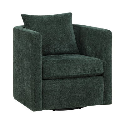 Kelly Green  Swivel Barrel Chair