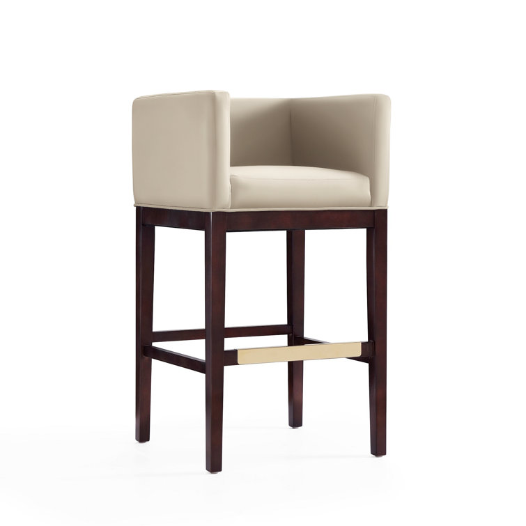 Beeley Upholstered Counter Stool with Solid Wood Frame