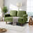 Muneef Corvettta 57.5"  square armrest pull-button double velvet couch-427770558