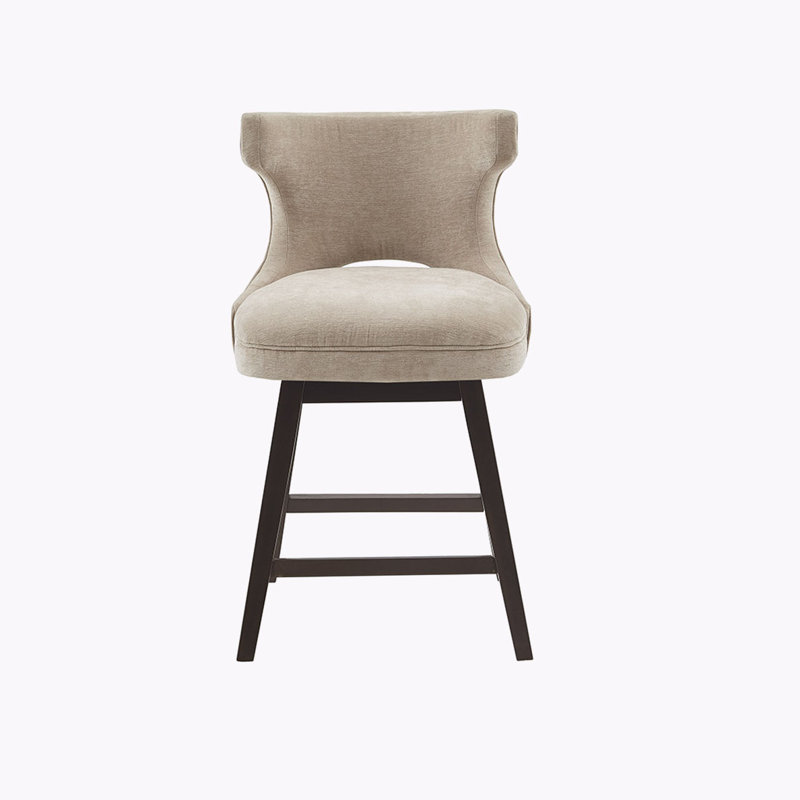 25.75" Swivel Counter Stool, Beige