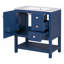Meuble-lavabo 30 po style transitionnel avec lavabo en céramique-125754409