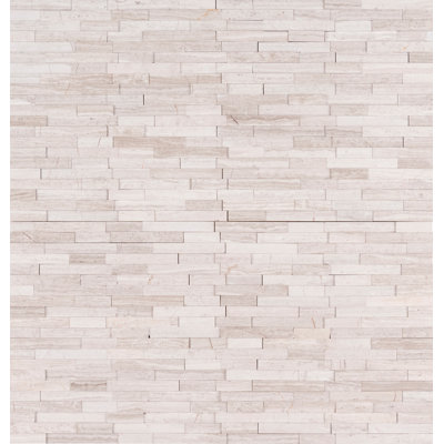 Carreau de mosaïque murale en marbre aiguisé de 12 po x 12 po Tivoli