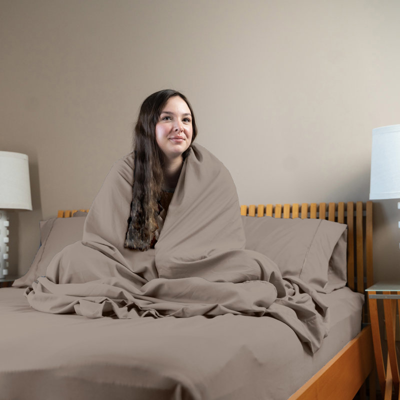 Ultra Soft Bamboo Sheet Set - 4 Pc Set - Wrinkle Resistant - Cooling Sheets with Deep Pockets, King Sheet Set + 2 Pillowcases