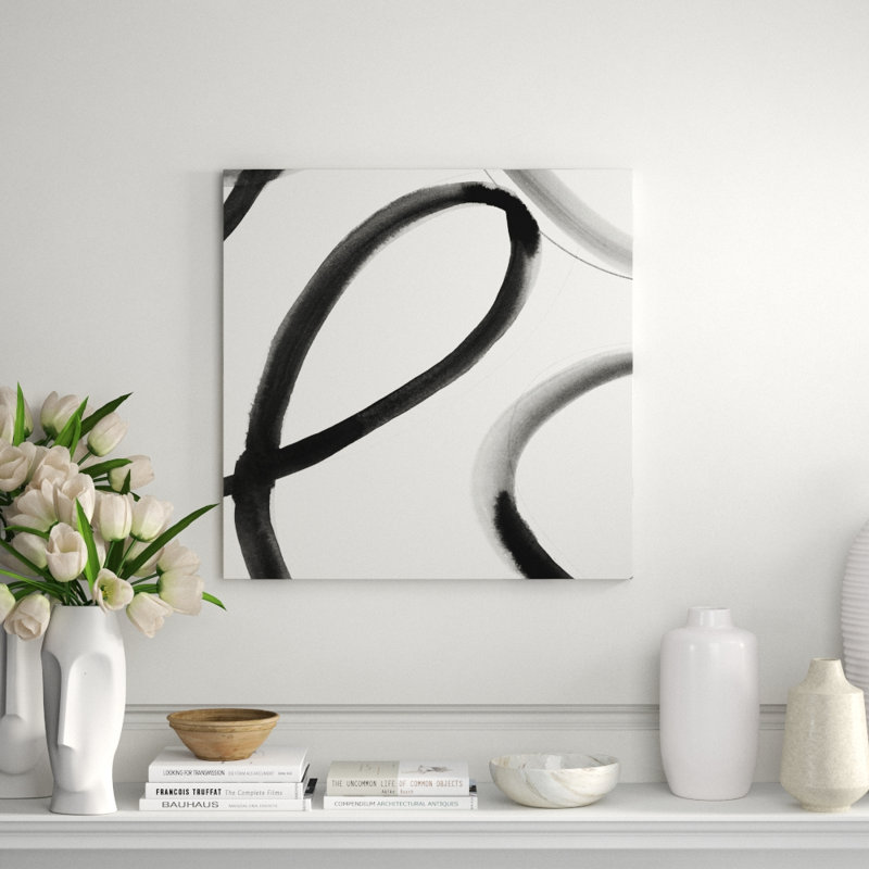 Heartbeat Note X Print by Barclay Butera, 30" H x 30" W x 1.5" D, Image Brush Gel