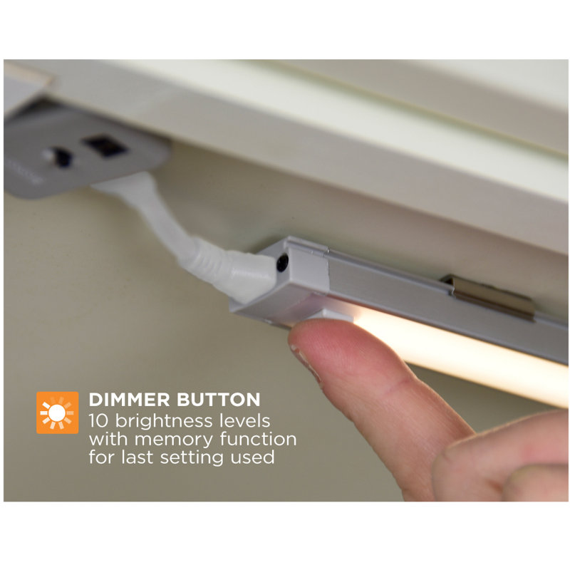 9-Inch Warm White LED Under Cabinet Light Bar Kit with Motion Sensor