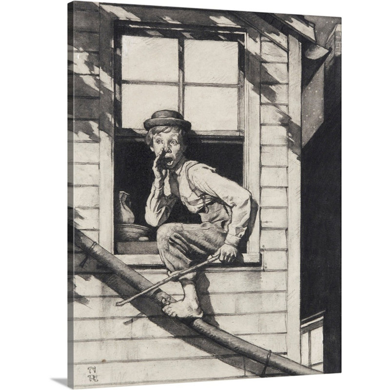 Art mural sur toile Tom Sawyer, Toile tendue, H 30 po x l 24 po x P 1,25 po