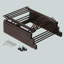 Darothy 13.39'' W Steel Storage Rack