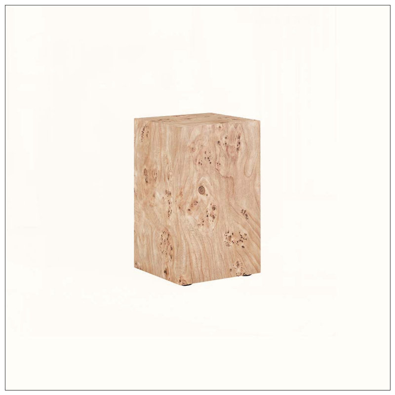 Table basse carrée en bois aggloméré de style naturel, table d'appoint