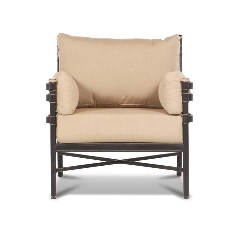Lancaster Outdoor Armchair, Canvas Heather Beige Sunbrella® Canvas
