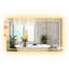 Miroir de salle de bain DEL grand format 35,5 po x 60 po pour double lavabo, haut-parleur Bluetooth, affichage intelligent de l'heure et de la date, antibuée, intensité lumineuse réglable en 3 couleurs-311508238
