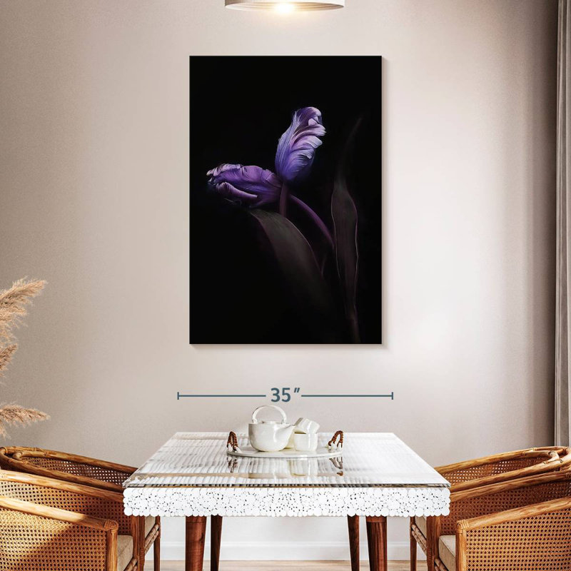 Harnek Violet Flower Buds, 30" H x 20" W