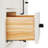 Tidworth 66'' Solid Wood Single Bathroom Vanity with 1.5'' Carrara Marble Top-91360833-119088805