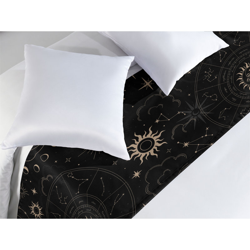 Foulard de lit Ambesonne Horoscope, Très grand lit