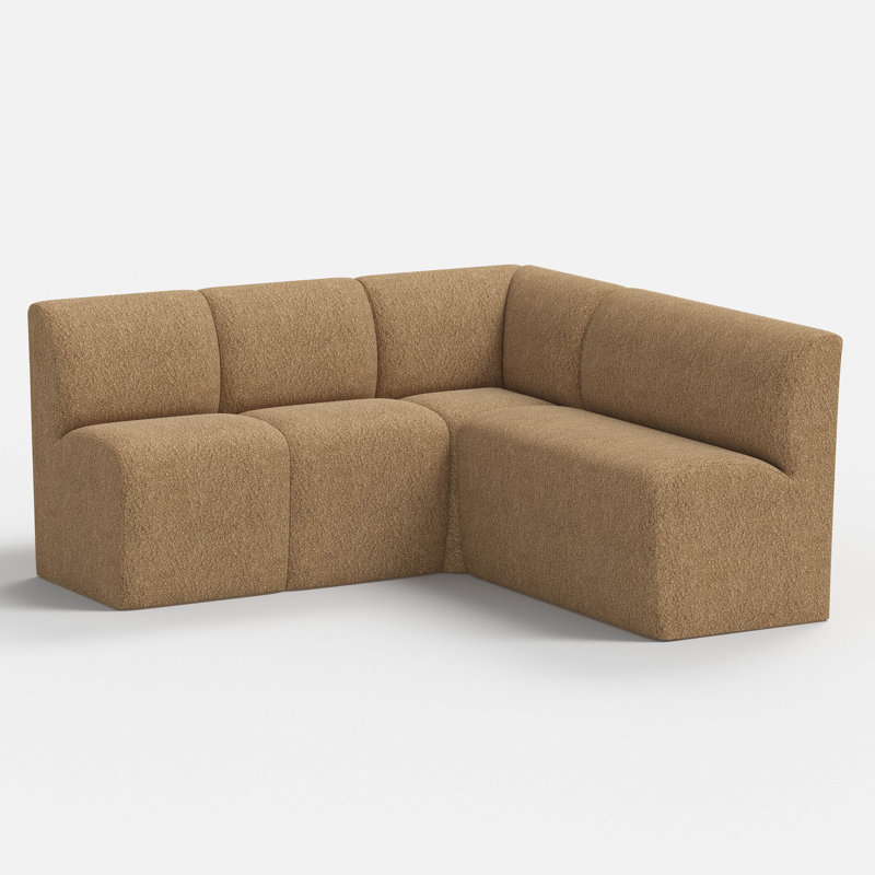 Banquette Salyers, Plush Boucle Camel