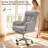 Wide Pet‑Friendly Reclining Swivel Office Chair-757632142