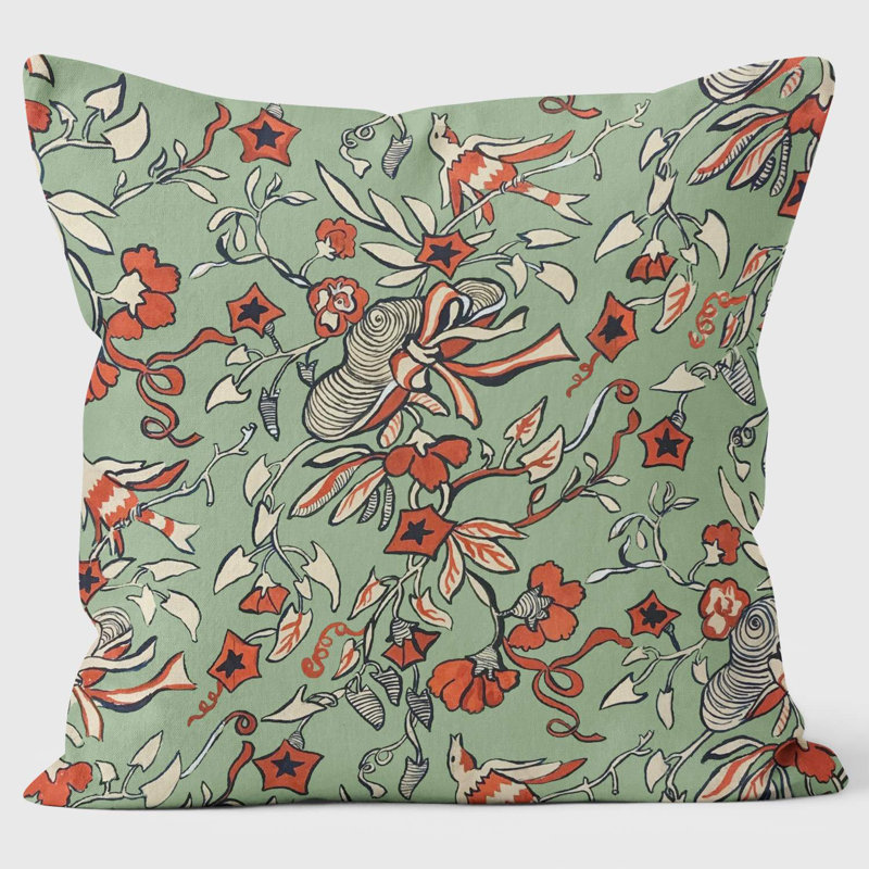 Floral Square Throw Cushion