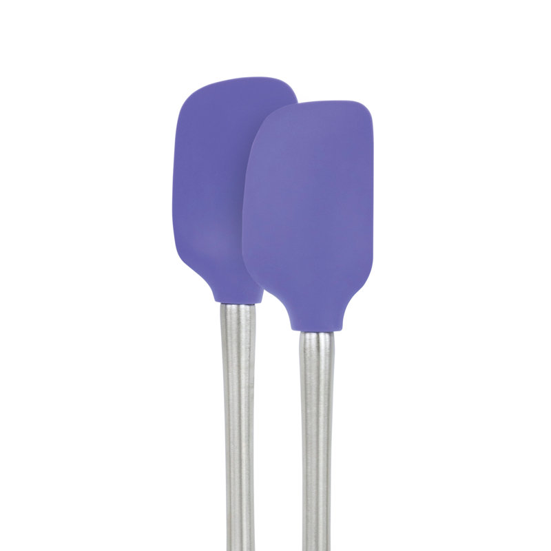 Flex-Core® 2 Piece Stainless Steel Handled Mini Spatula & Spoonula Set