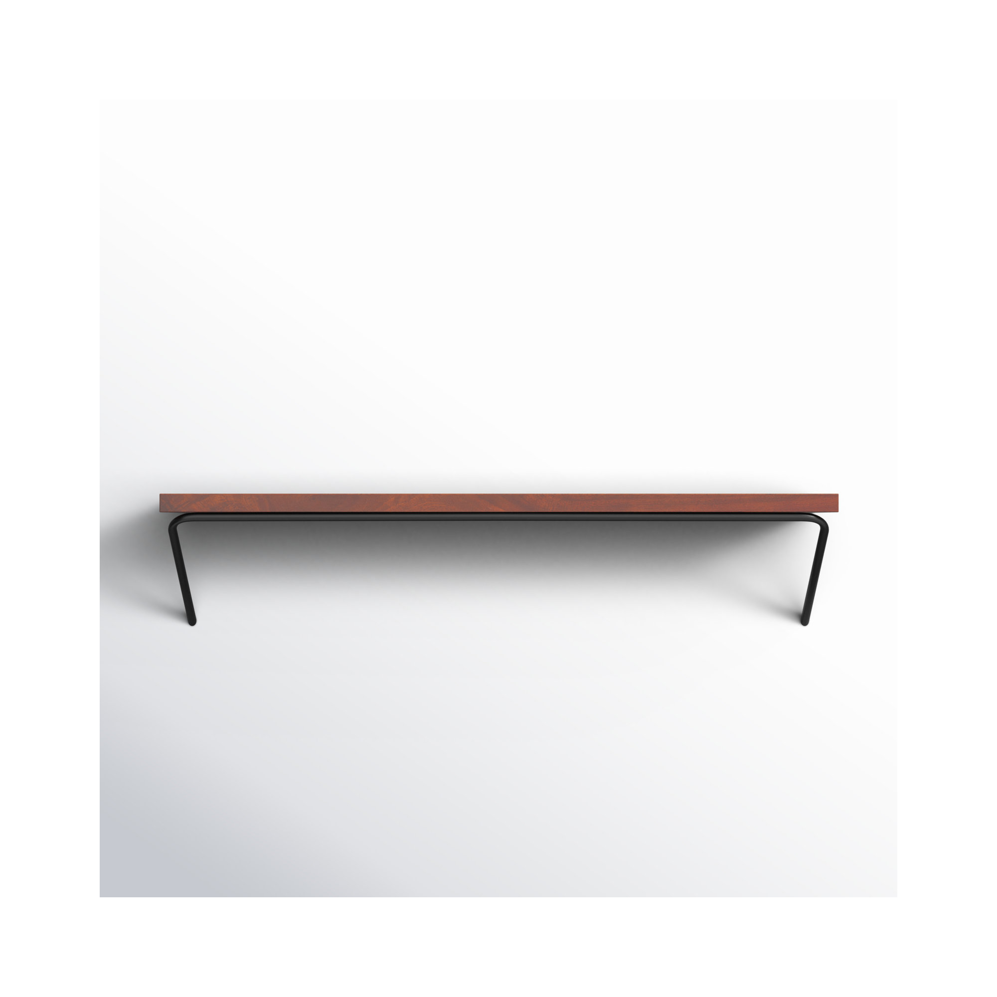 Dryden Wall Mounted Shelves, Walnut, 7.5'' H X 24'' W X 8'' D